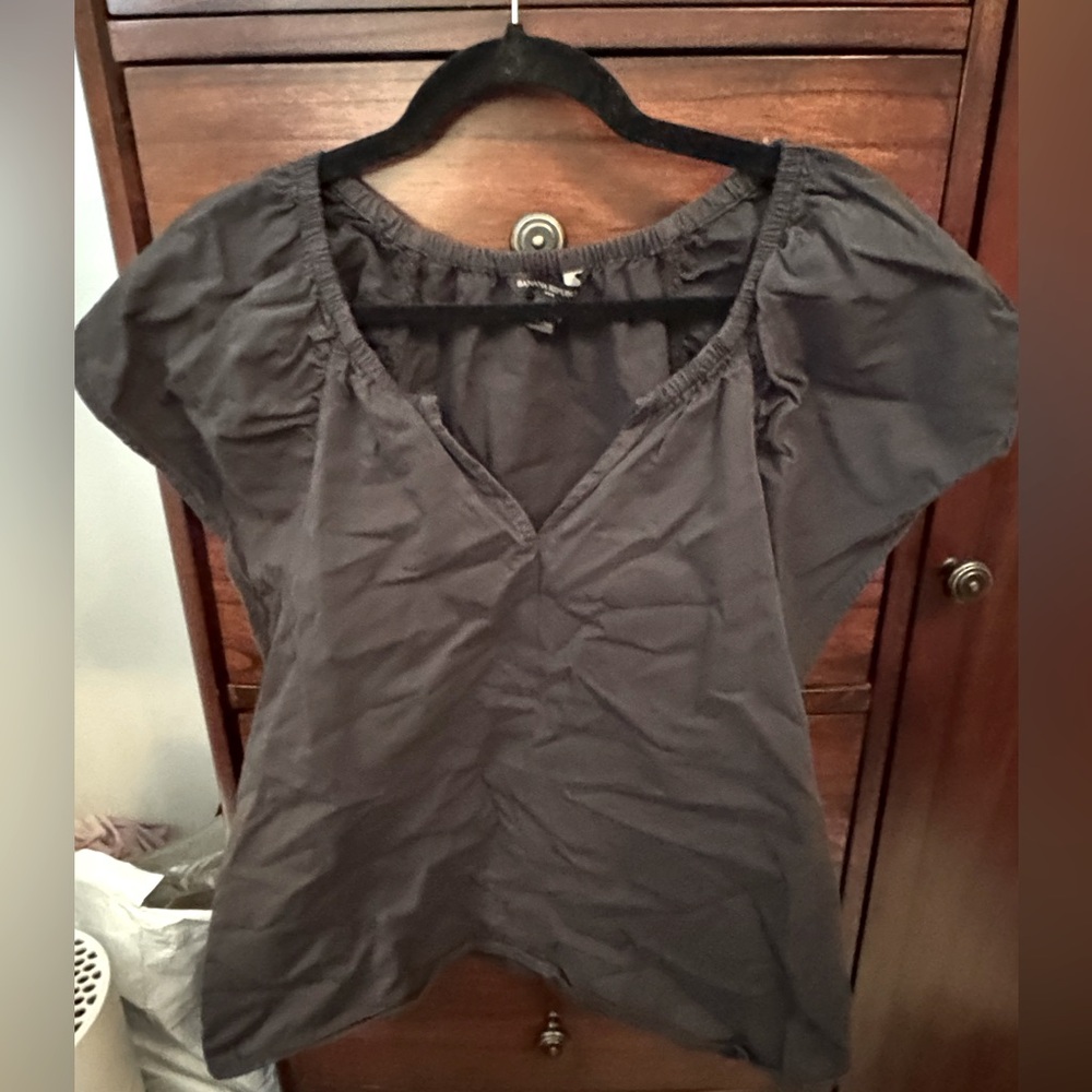 Banana Republic shirt women SZ S Black